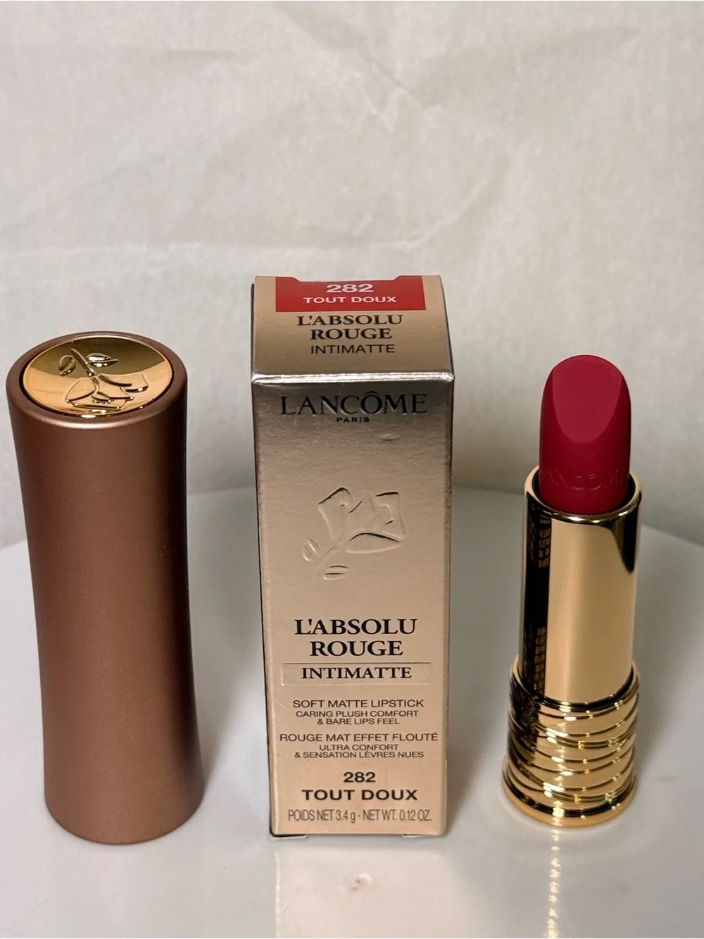 Lancôme L’Absolu soft matte  lipstick color  282 tout doux
